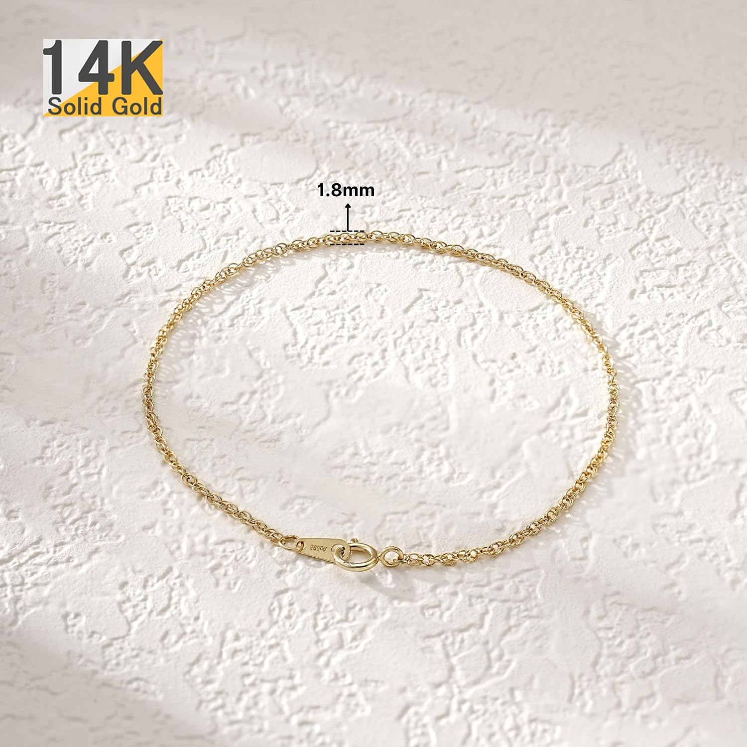 14K Gold Rope Bracelets